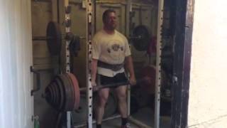 Axle deadlift, 2" bar, 280kg bare hands!