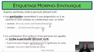 Traitement automatique des langues [4.3] Étiquetage morpho-syntaxique - classes fermées