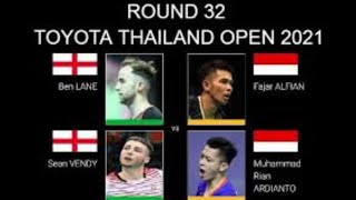 Fajar Alfian/Rian Ardianto (INA) vs Ben Lane/Sean Vendy (ENG) | Toyota Thailand Open 2021