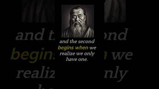 How to Live Your Second Life: Confucius's Inspirational Quote #shorts #quotes #confucius