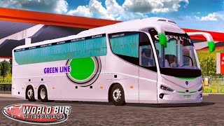 World Bus Driving Simulator | Passenger Trip | Green line irizar Bus Gameplay