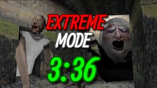 Granny v1.8 speedrun | Extreme Sewer escape Any% 3:36 (Not WR)