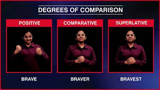 "Learn Adjective Degrees of Comparison in ISL: Online Course"