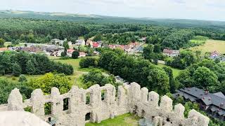 Widok z Wieży Zamek Rabsztyn Polska 🇵🇱