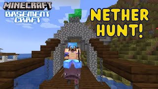 First Time in the Nether: to Catch a Strider! (BasementCraft SMP)