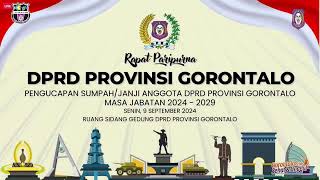 Pelantikan Anggota DPRD Provinsi Gorontalo Periode 2024-2029