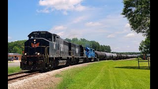 Chasing L&C Train 14 on the Springmaid Line with Black & Blue Geeps