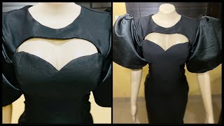 HOW TO CUT AND SEW A BUSTIER WITH A KEYHOLE  NECKLINE/BEGINNER FRIENDLY