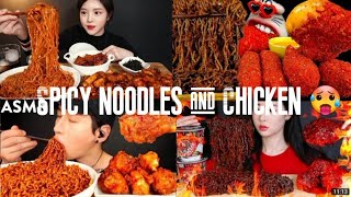 chicken & noodles mukbang compilation #eatingshow #noodle #mukbangcompilationvideos