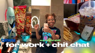 GRWM : for work + chit chat | *hygiene, successful shift, lovely lunch break*