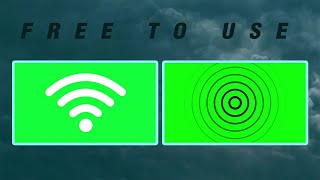 Green screen wifi sign animation | Radio Waves free downlaod