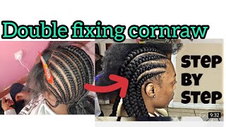 Double Fixing Cornraw❓🤔😜 Easy Ghanaian for learners only/check this out 😲