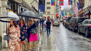 Rainy Adventure: Exploring Central London in Summer Downpour