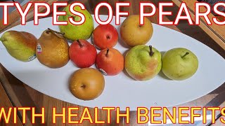 PEARS | HEALTH BENEFITS OF PEARS