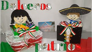 Dulceros patrios /centros de mesa tricolor 💚⚪❤️ para fiesta mexicana / 15 de septiembre