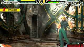 Omega Rugal vs. Clone Kyo-12X & Iori Clone-9 (by Joy - Mugen)