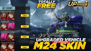 Get Free Upgraded Vehicle And M24 | Free Bonus Pass | Free 1200Uc Event | Pubg Mobile