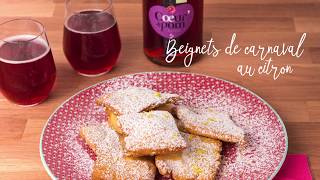 Beignets de carnaval au citron - Cœur de Pom' - tuto recette Mardi gras