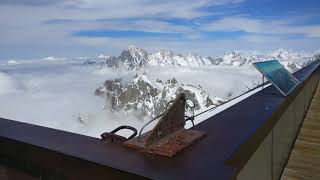 Aiguille du Midi Panoramic Viewing Platform Cloudy Day