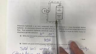 Question 4 - Metal and Ionic Properties - Year 11 Metallic and Ionic Materials Test 2 - Walkthrough