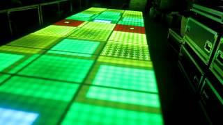 Digital led dance floor is on inspection