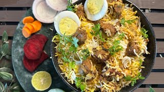 Hyderabadi Mutton Dum Biryani || హైదరాబాదీ మటన్ దమ్ బిర్యాని రెసిపీ || Mutton Biryani by tastyqzin