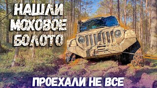 Через моховое болото! Проехали не все. Wrangler на 37, нива, самурай, Pajero, Patrol