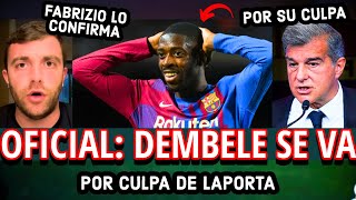 🚨BOMBAZO!!: Dembele se va por culpa de las MENTIRAS de Laporta.