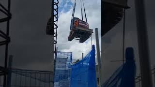 AMAZING! CRANE LIFTING EXCAVATOR! #construction #cranes #accidentnews #share #shortsfeed #excavator