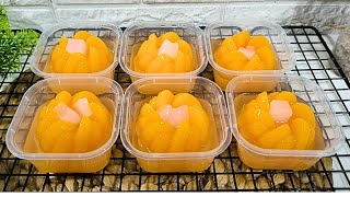 Semudah ini buatnya || Puding Mangga Kuah Leci || Ide Jualan & Isian Snack box