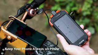 BLAVOR Solar Power Bank || Solar Power Bank || The Gadgets Founder