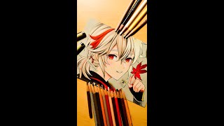 Kaedehara Kazuha #honkaiimpact3 #anime #art #coloring #blending #fyp #shorts #colorpencil  [304]