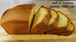 Soft & Spongy Teatime Milk Cake Recipe | Easy Tea Time milk cake | Sheena's Kitchen