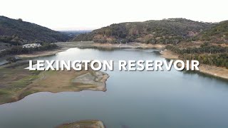 Tour of Lexington Reservoir from the Sky, underground city hidden by water.