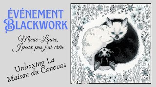 Unboxing La Maison du Canevas Evénement Blackwork @jpeuxpasjaicrea@LaMaisonDuCanevas #unboxing