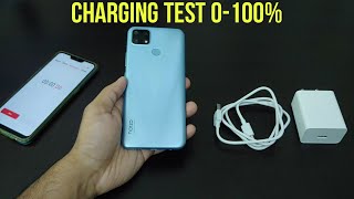 Realme Narzo 20 CHARGING TEST 0-100% Battery | In Box 18 Watt Fast Charger | Charging Time