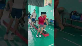 Training Mode 🔥😳🥵 #sports #athlete #training #agility #shorts #trendingsong #players #badminton