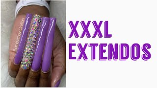 XXXL Extendos | Watch Me Work | C-Curve Straight Tips | Beginner | Full Set