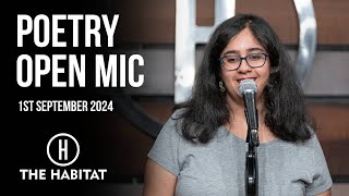 Live Poetry Open Mic at The Habitat 1st September 2024