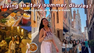 SUMMER IN ITALY day in my life: working in Europe! euro girl summer vlog 2024: living in italy vlog