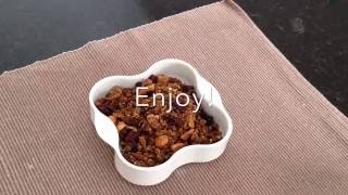 Homemade Toasted Granola with Almond, Hazelnuts, Cranberries and Sultanas Recipe