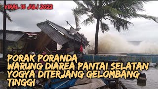 SITUASI TERBARU, GELOMBANG TINGGI TERJANG PANTAI SELATAN JOGJA, BMKG: SAMPAI 2 HARI KEDEPAN.