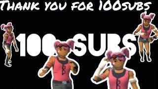 Thank you for a 100 subscribers