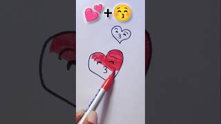 love 💕 + cute🥺 emoji creative art 🎨#shorts #ytshorts