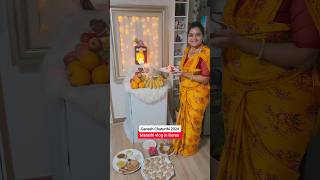 Ganpati decoration Amazing idea for home😍🎉 #shorts #minivlog #ganpati #decoration #ganaptidecoration