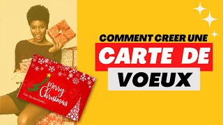 Créer une carte de vœux sur #canva & comment Modifier une image svg sur #powerpoint .