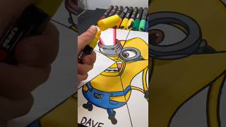 Drawing All 5 Mega Minions!😱Final Part✨ #shorts