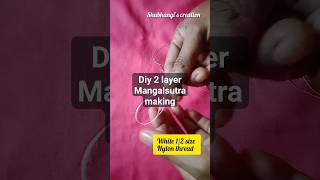 2 Layer Mangalsutra Making at home #viral #shorts