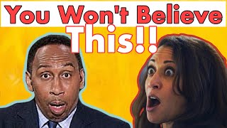 Stephen A Finally Thinks Kamala Harris Will Be The Next President!