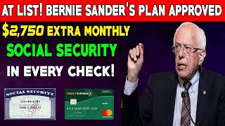 At Last! Bernie Sanders’ Plan Approved – $2,750 Extra for Social Security in Every Check!